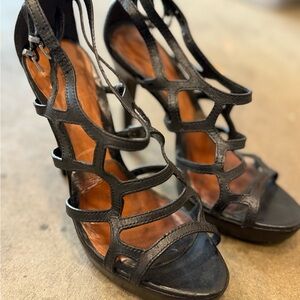 Aldo Black Strappy Women's Heels